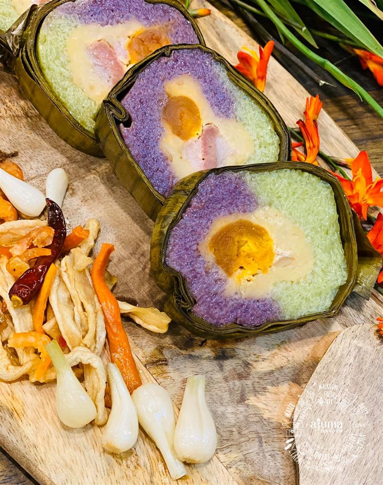 Bánh tét lá cẩm - Món ăn truyền thống đậm đà hương vị miền Tây